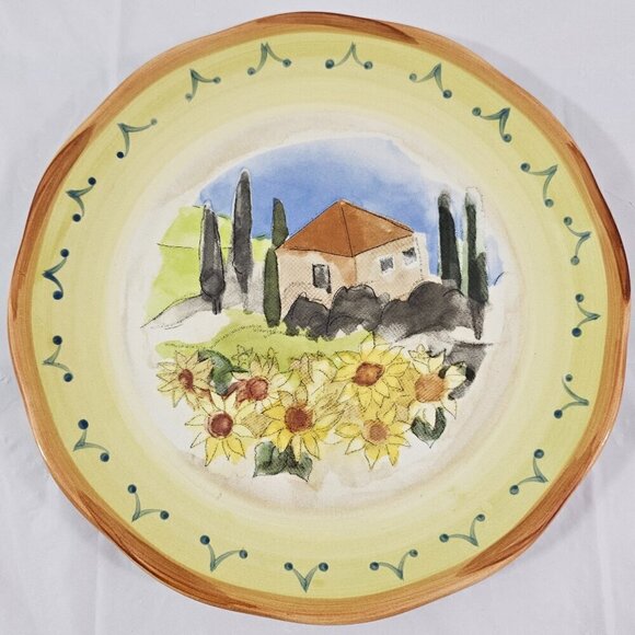 Sango Tuscan Gardens 3076 Sue Zipkin Ceramic Salad Luncheon Plates – Set of 4 - Picture 16 of 16